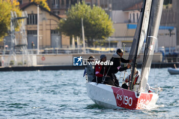 03/11/2024 - Maria Vittoria Marchesini member of Team Prada Pirelli di Luna Rossa- with her team, “Coppa dei Bravi” – Trofeo Kong, match-race regatta for charity held in the Gulf of Lecco (LC), Italy, 01.11.2024. Photo by Marius Bunduc/LiveMedia - COPPA DEI BRAVI - VELA - ALTRO