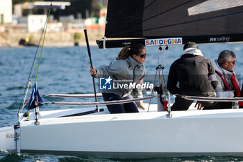 03/11/2024 - Maria Vittoria Marchesini member of Team Prada Pirelli di Luna Rossa- with her team, “Coppa dei Bravi” – Trofeo Kong, match-race regatta for charity held in the Gulf of Lecco (LC), Italy, 01.11.2024. Photo by Marius Bunduc/LiveMedia - COPPA DEI BRAVI - VELA - ALTRO