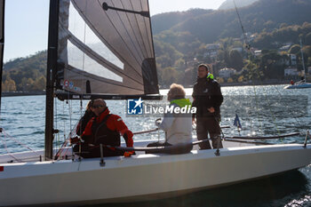 03/11/2024 - Torben Grael- with her team, “Coppa dei Bravi” – Trofeo Kong, match-race regatta for charity held in the Gulf of Lecco (LC), Italy, 01.11.2024. Photo by Marius Bunduc/LiveMedia - COPPA DEI BRAVI - VELA - ALTRO