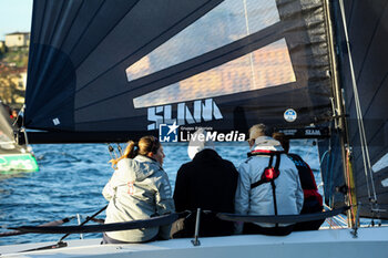 03/11/2024 - Maria Vittoria Marchesini member of Team Prada Pirelli di Luna Rossa- with her team, “Coppa dei Bravi” – Trofeo Kong, match-race regatta for charity held in the Gulf of Lecco (LC), Italy, 01.11.2024. Photo by Marius Bunduc/LiveMedia - COPPA DEI BRAVI - VELA - ALTRO