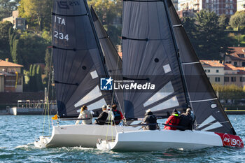 03/11/2024 - Maria Vittoria Marchesini member of Team Prada Pirelli di Luna Rossa- with her team, “Coppa dei Bravi” – Trofeo Kong, match-race regatta for charity held in the Gulf of Lecco (LC), Italy, 01.11.2024. Photo by Marius Bunduc/LiveMedia - COPPA DEI BRAVI - VELA - ALTRO