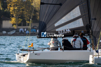 03/11/2024 - Maria Vittoria Marchesini member of Team Prada Pirelli di Luna Rossa- with her team, “Coppa dei Bravi” – Trofeo Kong, match-race regatta for charity held in the Gulf of Lecco (LC), Italy, 01.11.2024. Photo by Marius Bunduc/LiveMedia - COPPA DEI BRAVI - VELA - ALTRO