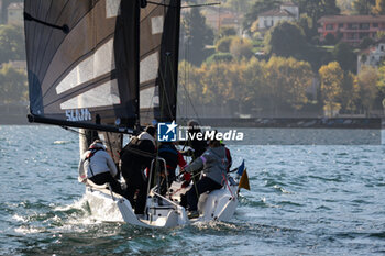 03/11/2024 - Maria Vittoria Marchesini member of Team Prada Pirelli di Luna Rossa- with her team, “Coppa dei Bravi” – Trofeo Kong, match-race regatta for charity held in the Gulf of Lecco (LC), Italy, 01.11.2024. Photo by Marius Bunduc/LiveMedia - COPPA DEI BRAVI - VELA - ALTRO