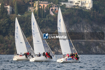 09/11/2024 - J24 ,sailing regatta moments .Sailing , 50 ° Campionato Invernale Interlaghi , Gulf of Lecco (LC), Italy, 09.11.2024. Photo by Marius Bunduc/LiveMedia - CAMPIONATO INVERNALE INTERLAGHI - VELA - ALTRO