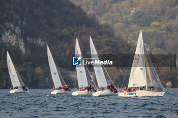 09/11/2024 - J24 ,sailing regatta moments .Sailing , 50 ° Campionato Invernale Interlaghi , Gulf of Lecco (LC), Italy, 09.11.2024. Photo by Marius Bunduc/LiveMedia - CAMPIONATO INVERNALE INTERLAGHI - VELA - ALTRO