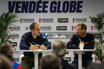 2024-11-07 - Skipper Sam Goodchild and Thomas Ruyant, Imoca VULNERABLE, portrait prior to the start of the 2024-2025 Vendée Globe, 10th edition of the solo non-stop round the world yacht race, on November 9, 2024 in Les Sables-d'Olonne, France - SAILING - VENDEE GLOBE 2024 - START - SAILING - OTHER SPORTS