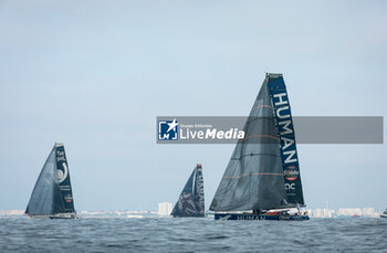 10/11/2024 - CORNIC Antoine (fra), Human Immobilier prior to the start of the 2024-2025 Vendée Globe, 10th edition of the solo non-stop round the world yacht race, on November 9, 2024 in Les Sables-d'Olonne, France - SAILING - VENDEE GLOBE 2024 - START - VELA - ALTRO