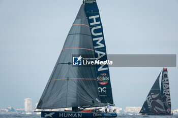 10/11/2024 - CORNIC Antoine (fra), Human Immobilier prior to the start of the 2024-2025 Vendée Globe, 10th edition of the solo non-stop round the world yacht race, on November 9, 2024 in Les Sables-d'Olonne, France - SAILING - VENDEE GLOBE 2024 - START - VELA - ALTRO