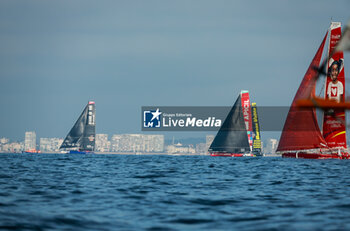 10/11/2024 - BELLION Eric (fra), Stand as One prior to the start of the 2024-2025 Vendée Globe, 10th edition of the solo non-stop round the world yacht race, on November 9, 2024 in Les Sables-d'Olonne, France - SAILING - VENDEE GLOBE 2024 - START - VELA - ALTRO