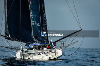 10/11/2024 - HARE Pip (gbr), Medallia during the start of the 2024-2025 Vendée Globe, 10th edition of the solo non-stop round the world yacht race, on November 9, 2024 in Les Sables-d'Olonne, France - SAILING - VENDEE GLOBE 2024 - START - VELA - ALTRO