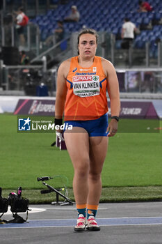 2024-06-07 - Jorinde Van Klinken during Shot Put Women Final European Athletics Championships 2024 at Olympic Stadium, on June 7, 2024 in Rome, Italy. - EUROPEAN ATHLETICS CHAMPIONSHIPS - INTERNATIONALS - ATHLETICS