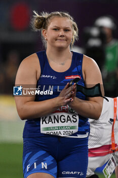 2024-06-07 - Emilia Kangas during Shot Put Women Final European Athletics Championships 2024 at Olympic Stadium, on June 7, 2024 in Rome, Italy. - EUROPEAN ATHLETICS CHAMPIONSHIPS - INTERNATIONALS - ATHLETICS