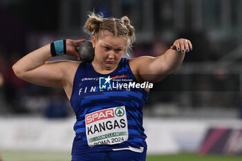 2024-06-07 - Emilia Kangas during Shot Put Women Final European Athletics Championships 2024 at Olympic Stadium, on June 7, 2024 in Rome, Italy. - EUROPEAN ATHLETICS CHAMPIONSHIPS - INTERNATIONALS - ATHLETICS