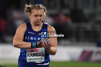 2024-06-07 - Emilia Kangas during Shot Put Women Final European Athletics Championships 2024 at Olympic Stadium, on June 7, 2024 in Rome, Italy. - EUROPEAN ATHLETICS CHAMPIONSHIPS - INTERNATIONALS - ATHLETICS