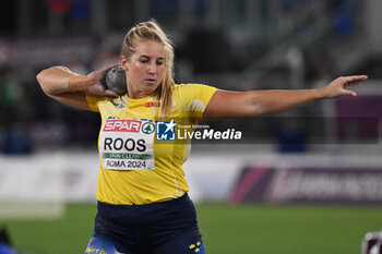 2024-06-07 - Fanny Roos during Shot Put Women Final European Athletics Championships 2024 at Olympic Stadium, on June 7, 2024 in Rome, Italy. - EUROPEAN ATHLETICS CHAMPIONSHIPS - INTERNATIONALS - ATHLETICS