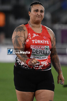 2024-06-07 - Emel Dereli during Shot Put Women Final European Athletics Championships 2024 at Olympic Stadium, on June 7, 2024 in Rome, Italy. - EUROPEAN ATHLETICS CHAMPIONSHIPS - INTERNATIONALS - ATHLETICS