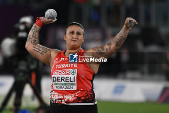 2024-06-07 - Emel Dereli during Shot Put Women Final European Athletics Championships 2024 at Olympic Stadium, on June 7, 2024 in Rome, Italy. - EUROPEAN ATHLETICS CHAMPIONSHIPS - INTERNATIONALS - ATHLETICS