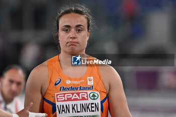 2024-06-07 - Jorinde Van Klinken during Shot Put Women Final European Athletics Championships 2024 at Olympic Stadium, on June 7, 2024 in Rome, Italy. - EUROPEAN ATHLETICS CHAMPIONSHIPS - INTERNATIONALS - ATHLETICS