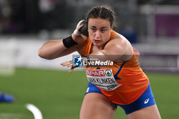 2024-06-07 - Jorinde Van Klinken during Shot Put Women Final European Athletics Championships 2024 at Olympic Stadium, on June 7, 2024 in Rome, Italy. - EUROPEAN ATHLETICS CHAMPIONSHIPS - INTERNATIONALS - ATHLETICS