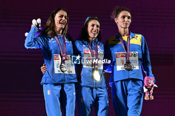 2024-06-07 - Valentina TRAPLETTI, Antonella PALMISANO and Lyudmila OLYANOVSKA during European Athletics Championships 2024 at Olympic Stadium, on June 7, 2024 in Rome, Italy. - EUROPEAN ATHLETICS CHAMPIONSHIPS - INTERNATIONALS - ATHLETICS