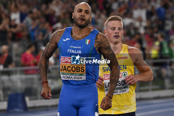 2024-06-08 - Marcell JACOBS during European Athletics Championships 2024 at Olympic Stadium, on June 8, 2024 in Rome, Italy. - EUROPEAN ATHLETICS CHAMPIONSHIPS - INTERNATIONALS - ATHLETICS