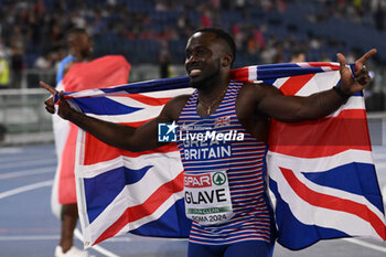 2024-06-08 - Romell GLAVE Bronze Medal 100m Men during European Athletics Championships 2024 at Olympic Stadium, on June 8, 2024 in Rome, Italy. - EUROPEAN ATHLETICS CHAMPIONSHIPS - INTERNATIONALS - ATHLETICS