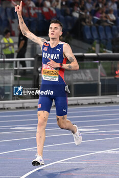 2024-06-08 - Jakob INGEBRIGTSEN Gold Medal 5000m Men during European Athletics Championships 2024 at Olympic Stadium, on June 8, 2024 in Rome, Italy. - EUROPEAN ATHLETICS CHAMPIONSHIPS - INTERNATIONALS - ATHLETICS