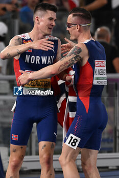 2024-06-08 - Jakob INGEBRIGTSEN and Henrik INGEBRIGTSEN during European Athletics Championships 2024 at Olympic Stadium, on June 8, 2024 in Rome, Italy. - EUROPEAN ATHLETICS CHAMPIONSHIPS - INTERNATIONALS - ATHLETICS