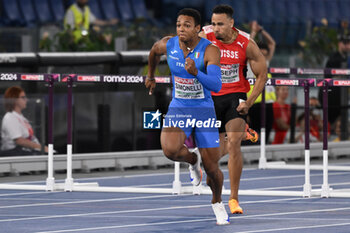 2024-06-08 - Lorenzo Ndele SIMONELLI Gold Medal 110m Hurdles Men during European Athletics Championships 2024 at Olympic Stadium, on June 8, 2024 in Rome, Italy. - EUROPEAN ATHLETICS CHAMPIONSHIPS - INTERNATIONALS - ATHLETICS