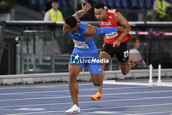 2024-06-08 - Lorenzo Ndele SIMONELLI Gold Medal 110m Hurdles Men during European Athletics Championships 2024 at Olympic Stadium, on June 8, 2024 in Rome, Italy. - EUROPEAN ATHLETICS CHAMPIONSHIPS - INTERNATIONALS - ATHLETICS