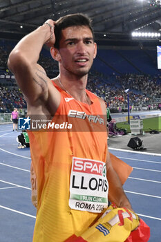 2024-06-08 - Enrique LLOPIS Silver Medal 110m Hurdles Men during European Athletics Championships 2024 at Olympic Stadium, on June 8, 2024 in Rome, Italy. - EUROPEAN ATHLETICS CHAMPIONSHIPS - INTERNATIONALS - ATHLETICS