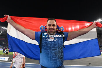 2024-06-08 - Filip MIHALJEVIĆ Silver Medal Shot Put Men during European Athletics Championships 2024 at Olympic Stadium, on June 8, 2024 in Rome, Italy. - EUROPEAN ATHLETICS CHAMPIONSHIPS - INTERNATIONALS - ATHLETICS