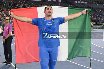 2024-06-08 - Leonardo FABBRI Gold Medal Shot Put Men during European Athletics Championships 2024 at Olympic Stadium, on June 8, 2024 in Rome, Italy. - EUROPEAN ATHLETICS CHAMPIONSHIPS - INTERNATIONALS - ATHLETICS