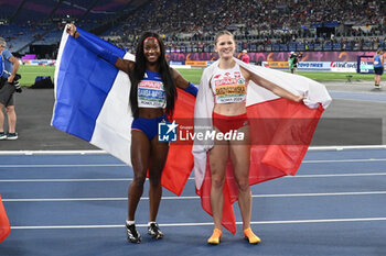 2024-06-08 - Cyrena SAMBA-MAYELA and Pia SKRZYSZOWSKA Women during European Athletics Championships 2024 at Olympic Stadium, on June 8, 2024 in Rome, Italy. - EUROPEAN ATHLETICS CHAMPIONSHIPS - INTERNATIONALS - ATHLETICS