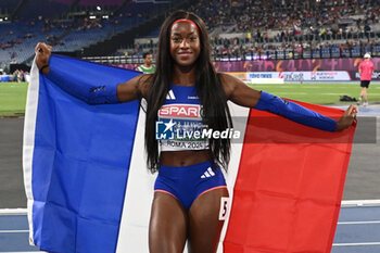 2024-06-08 - Cyrena SAMBA-MAYELA Gold Medal 100m Hurdles Women during European Athletics Championships 2024 at Olympic Stadium, on June 8, 2024 in Rome, Italy. - EUROPEAN ATHLETICS CHAMPIONSHIPS - INTERNATIONALS - ATHLETICS