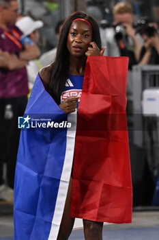 2024-06-08 - Cyrena SAMBA-MAYELA Gold Medal 100m Hurdles Women during European Athletics Championships 2024 at Olympic Stadium, on June 8, 2024 in Rome, Italy. - EUROPEAN ATHLETICS CHAMPIONSHIPS - INTERNATIONALS - ATHLETICS