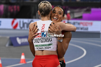 2024-06-08 - Pia SKRZYSZOWSKA and Ditaji KAMBUNDJI during European Athletics Championships 2024 at Olympic Stadium, on June 8, 2024 in Rome, Italy. - EUROPEAN ATHLETICS CHAMPIONSHIPS - INTERNATIONALS - ATHLETICS