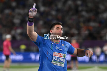 2024-06-08 - Leonardo FABBRI during European Athletics Championships 2024 at Olympic Stadium, on June 8, 2024 in Rome, Italy. - EUROPEAN ATHLETICS CHAMPIONSHIPS - INTERNATIONALS - ATHLETICS