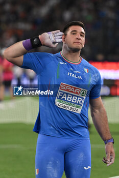 2024-06-08 - Leonardo FABBRI during European Athletics Championships 2024 at Olympic Stadium, on June 8, 2024 in Rome, Italy. - EUROPEAN ATHLETICS CHAMPIONSHIPS - INTERNATIONALS - ATHLETICS