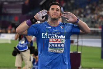 2024-06-08 - Leonardo FABBRI during European Athletics Championships 2024 at Olympic Stadium, on June 8, 2024 in Rome, Italy. - EUROPEAN ATHLETICS CHAMPIONSHIPS - INTERNATIONALS - ATHLETICS