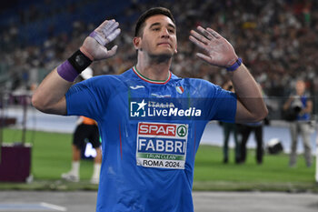 2024-06-08 - Leonardo FABBRI during European Athletics Championships 2024 at Olympic Stadium, on June 8, 2024 in Rome, Italy. - EUROPEAN ATHLETICS CHAMPIONSHIPS - INTERNATIONALS - ATHLETICS