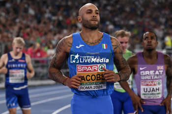 2024-06-08 - Marcell JACOBS during European Athletics Championships 2024 at Olympic Stadium, on June 8, 2024 in Rome, Italy. - EUROPEAN ATHLETICS CHAMPIONSHIPS - INTERNATIONALS - ATHLETICS