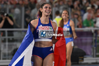 2024-06-08 - Auriana LAZRAQ-KHLASS Silver Medal Heptathlon during European Athletics Championships 2024 at Olympic Stadium, on June 8, 2024 in Rome, Italy. - EUROPEAN ATHLETICS CHAMPIONSHIPS - INTERNATIONALS - ATHLETICS