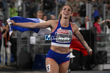 2024-06-08 - Auriana LAZRAQ-KHLASS Silver Medal Heptathlon during European Athletics Championships 2024 at Olympic Stadium, on June 8, 2024 in Rome, Italy. - EUROPEAN ATHLETICS CHAMPIONSHIPS - INTERNATIONALS - ATHLETICS