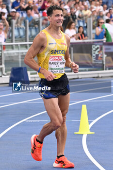 2024-06-08 - Perseus KARLSTROM Gold Medal 20km Race Walk during European Athletics Championships 2024 at Olympic Stadium, on June 8, 2024 in Rome, Italy. - EUROPEAN ATHLETICS CHAMPIONSHIPS - INTERNATIONALS - ATHLETICS