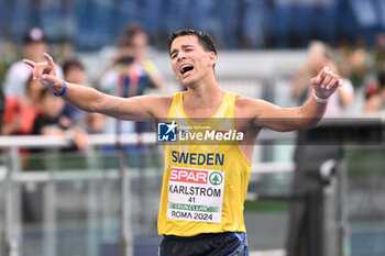 2024-06-08 - Perseus KARLSTROM Gold Medal 20km Race Walk during European Athletics Championships 2024 at Olympic Stadium, on June 8, 2024 in Rome, Italy. - EUROPEAN ATHLETICS CHAMPIONSHIPS - INTERNATIONALS - ATHLETICS