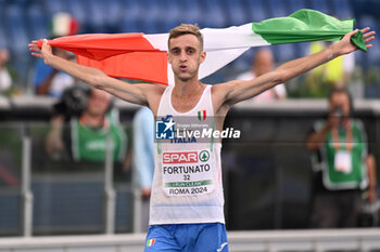 2024-06-08 - Francesco FORTUNATO Bronze Medal 20km Race Walk during European Athletics Championships 2024 at Olympic Stadium, on June 8, 2024 in Rome, Italy. - EUROPEAN ATHLETICS CHAMPIONSHIPS - INTERNATIONALS - ATHLETICS