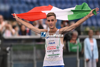 2024-06-08 - Francesco FORTUNATO Bronze Medal 20km Race Walk during European Athletics Championships 2024 at Olympic Stadium, on June 8, 2024 in Rome, Italy. - EUROPEAN ATHLETICS CHAMPIONSHIPS - INTERNATIONALS - ATHLETICS