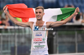 2024-06-08 - Francesco FORTUNATO Bronze Medal 20km Race Walk during European Athletics Championships 2024 at Olympic Stadium, on June 8, 2024 in Rome, Italy. - EUROPEAN ATHLETICS CHAMPIONSHIPS - INTERNATIONALS - ATHLETICS