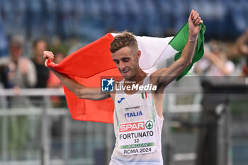 2024-06-08 - Francesco FORTUNATO Bronze Medal 20km Race Walk during European Athletics Championships 2024 at Olympic Stadium, on June 8, 2024 in Rome, Italy. - EUROPEAN ATHLETICS CHAMPIONSHIPS - INTERNATIONALS - ATHLETICS